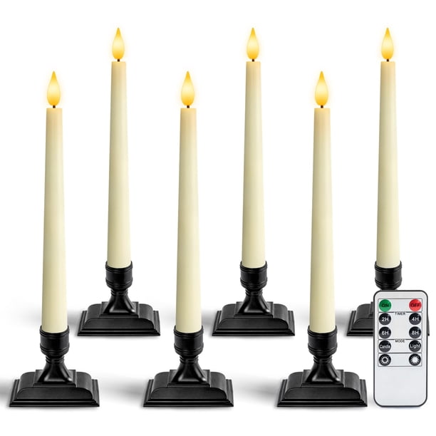 Velas LED Lamp Homemory Wax para ventana con temporizador remoto, 28 cm