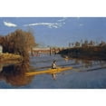 thumbnail image 3 of Thomas Eakins 24x18 Black Modern Framed Museum Art Print Titled - The Champion Single Sculls (Max Schmitt in a Single Scull) (1871), 3 of 5