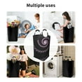 thumbnail image 4 of DouZhe 50L Rectangular Laundry Basket, Fractal Spiral Purple Prints Waterproof Foldable Laundry Hamper with Aluminum Handles, 4 of 6