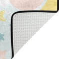 thumbnail image 4 of SKYSONIC Cute Space Moon Lightweight Carpet Mats Area Soft Rugs Floor Mat Rug Decoration for Kids Room Living Room Bedroom 72 x 48 inches, 4 of 6