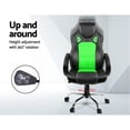 thumbnail image 5 of Racing Style PU Leather Office Desk Chair - Green, 5 of 14