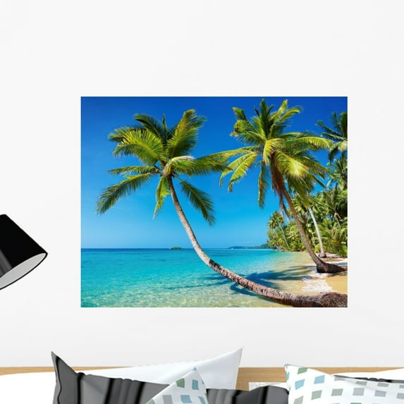 Tropical Beach Thailand Wall Mural by Wallmonkeys Peel and Stick Graphic (24 in W x 19 in H) WM146425