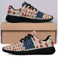 thumbnail image 3 of Camping American Flag Us Shoes Women's Fashion Sneakers Tennis Running Shoes for Men Women Black Size 10.5, 3 of 7