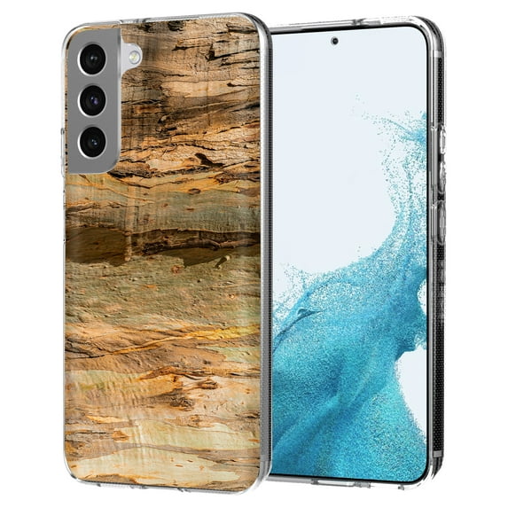 TalkingCase Thin Slim Case Compatible for Samsung Galaxy S22 5G, Wood Grain 11 Print, Lightweight, Flexible, Soft, USA