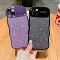 thumbnail image 5 of for iPhone 15 Plus Case [Compatible with MagSafe] Plating Bling Glitter Water Ripple Back Cover for Women Girls Full Camera Phone Case for iPhone 15 Plus 6.7 Inch Black, 5 of 14