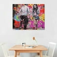 thumbnail image 2 of COMIO  Banksy Wall Art Love Is All We Need Graffiti Canvas Wall Art Paintings on the Wall Follow Your Dream Street Graffiti Poster Pictures Prints for Home Decorations, 2 of 4