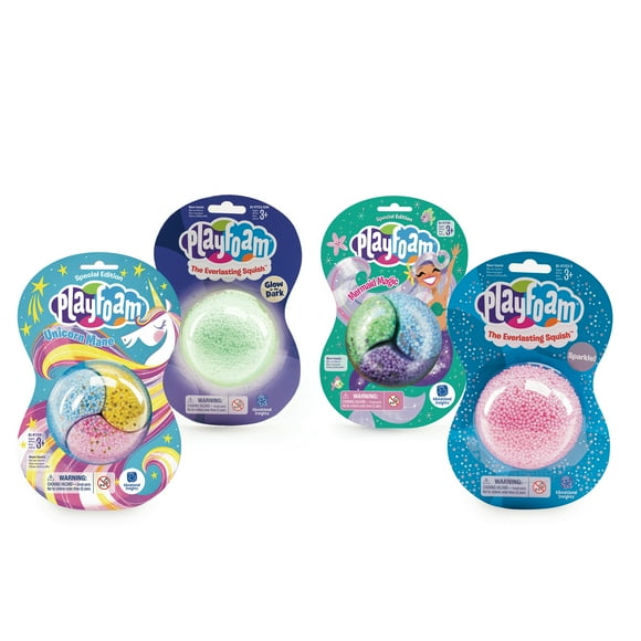 Educational Insights Jumbo Playfoam Jumbo Pods Set of 4 Special Edition, Fidget, Sensory Toy, Stocking Stuffer for Boys & Girls, Ages 3+