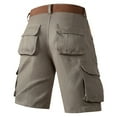 thumbnail image 4 of Kovlvoll Cargo Shorts for Men Elastic Waist Zipper Belt Wide Leg Lightweight Casual Summer Work Shorts with Pocket, 4 of 4