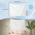 thumbnail image 2 of White Polyester Tapestry for Tie Dyeing Wall Hanging DIY Crafts Bath Towel Travel Towel Bedroom Living Room Decor (39.37 x 29.72 Inch White) WhiteSmoke, 2 of 7