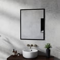 thumbnail image 6 of Nmkwnr 23.6"x29.5" Black Aluminum Frame Rectangle Bathroom Mirror Decorative Wall Mirror for Bathroom Living Room Bedroom, 6 of 7