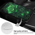 thumbnail image 7 of Yuyamidu Green Rose Car Center Console Armrest Cover Winter Center Console Cushion Pad for Auto Truck SUV Van Universal Arm Rest Cover Car Accessories, 7 of 7