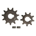 thumbnail image 2 of Front Rear Motor Gear Kit Carbon Steel 9 Teeth 11 Teeth Gear Set for Bicycle Chain Ordinary Motor Gear 06B Chain, 2 of 9
