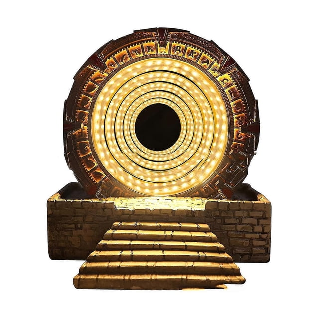 Decorative Night Light Delicate Energy Saving Creative 3D Atlantis Stargate Desk Lamp Home Decor