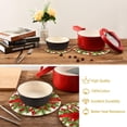 thumbnail image 6 of SKYSONIC Christmas Candy Cane Pot Holders Trivets, 2 Pcs Heat Resistant Trivets, Cotton Thread Weave Mats for Hot Pads Pans Pot Bowl Teapot for Kitchen Decor, 6 of 7