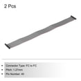 thumbnail image 3 of Unique Bargains IDC 40Pin Flat Ribbon Cable, 1.27mm Pitch FC to FC Connector 30cm Length Grey Jumper Wire Computer DVD, 2Pcs, 3 of 5