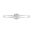 thumbnail image 3 of 1/5 Carat 4-Prong Set Diamond Solitaire Engagement Ring Band in 14K White Gold (Ring Size 4.25), 3 of 4