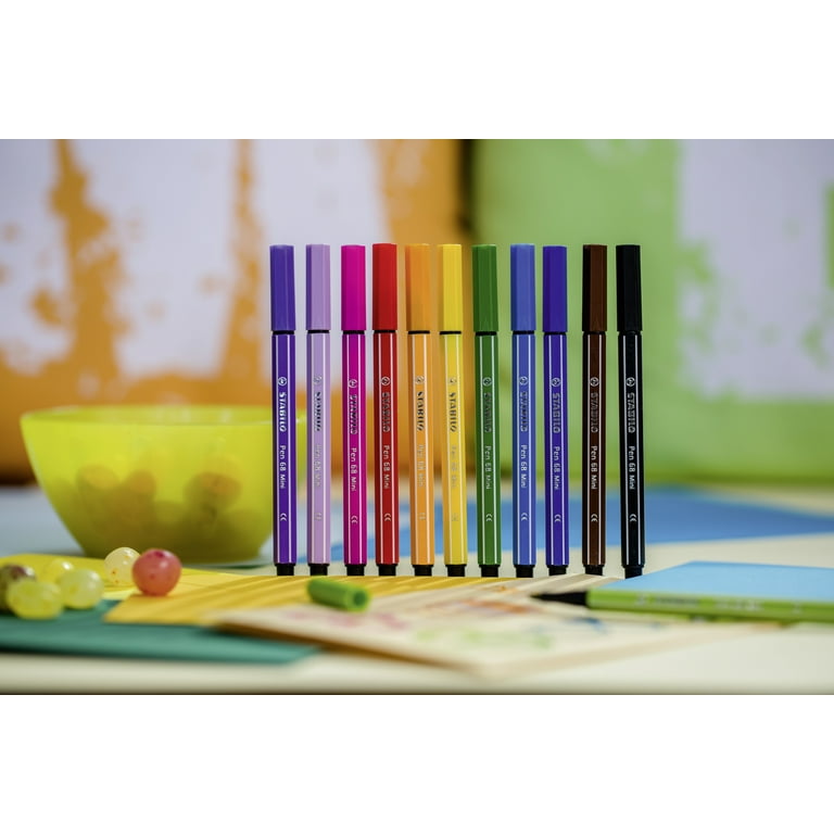 STABILO BOSS MINI Pen 68 Wallet, 12-Color 