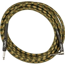Fender 18.6' Professional Instrument Cable, Angled, Woodland Camo - 1 Pack