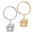 thumbnail image 4 of 2 llaveros de acero inoxidable pulido con precisión para casa, bonitos accesorios para mujer, llavero para llaves de casa, 4 of 7