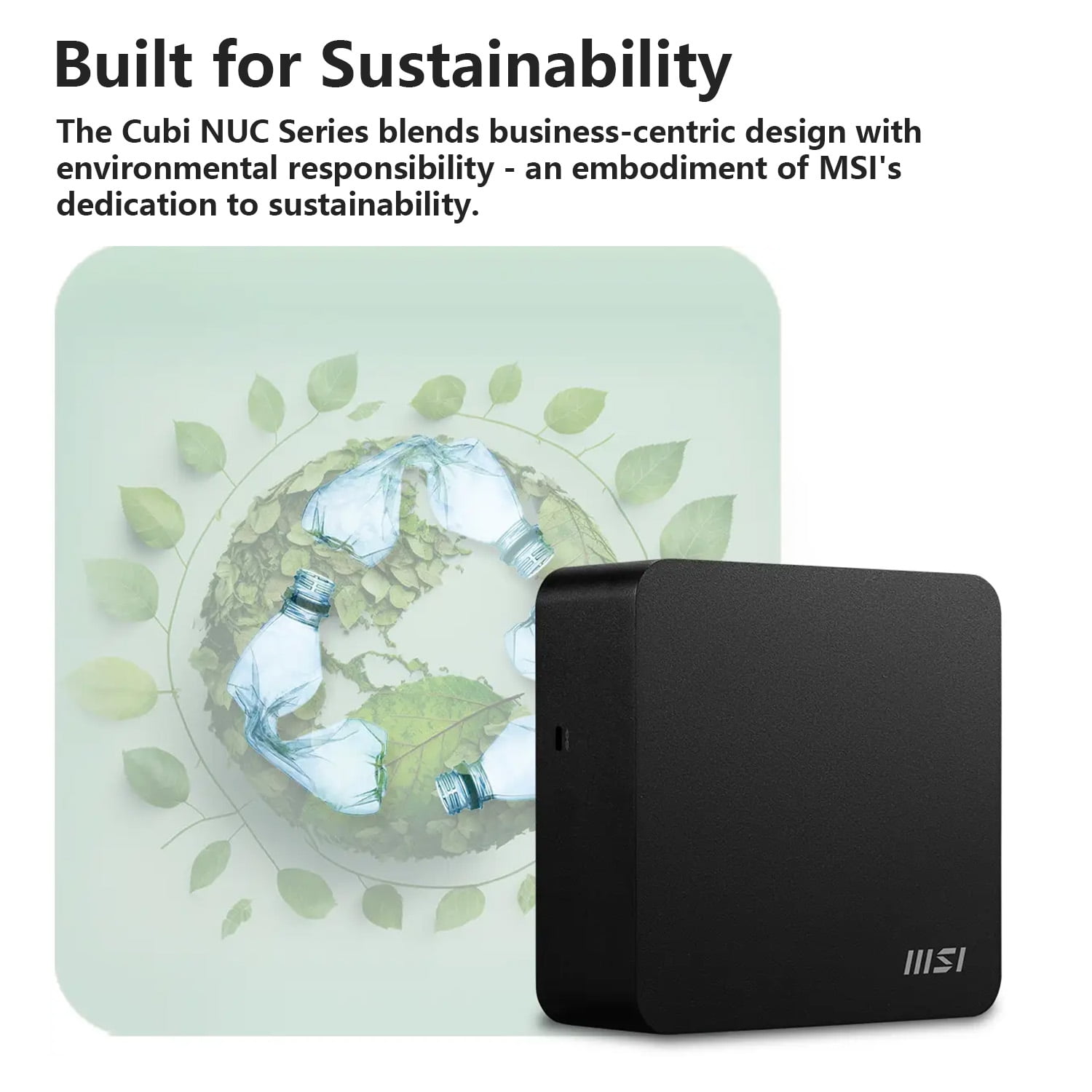 MSI Cubi NUC Business Mini Desktop PC, Intel Core 5 120U, 16GB DDR5 RAM 256GB SSD Wi-Fi 6 Win11 Pro