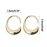 SOLACOL 14K Gold Hoop Earrings for Women Real Gold Earrings for Women Jewelry Earrings Plated Sterling Rings Thick 14K Gold Teardrop Trendy Drop Dangle Womens Earrings