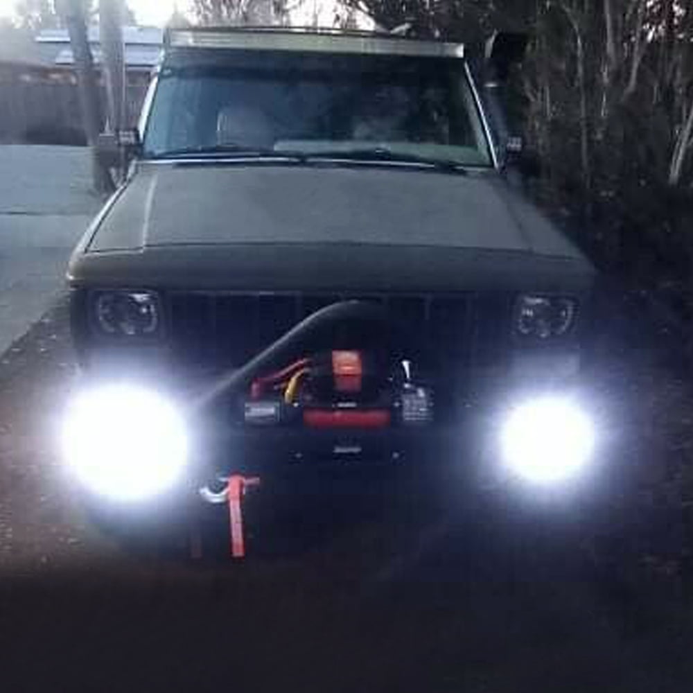 Kojem Front Bumper with Fog Lights & Winch Plate for 1984-2001 Jeep Cherokee XJ and Jeep Comanche MJ