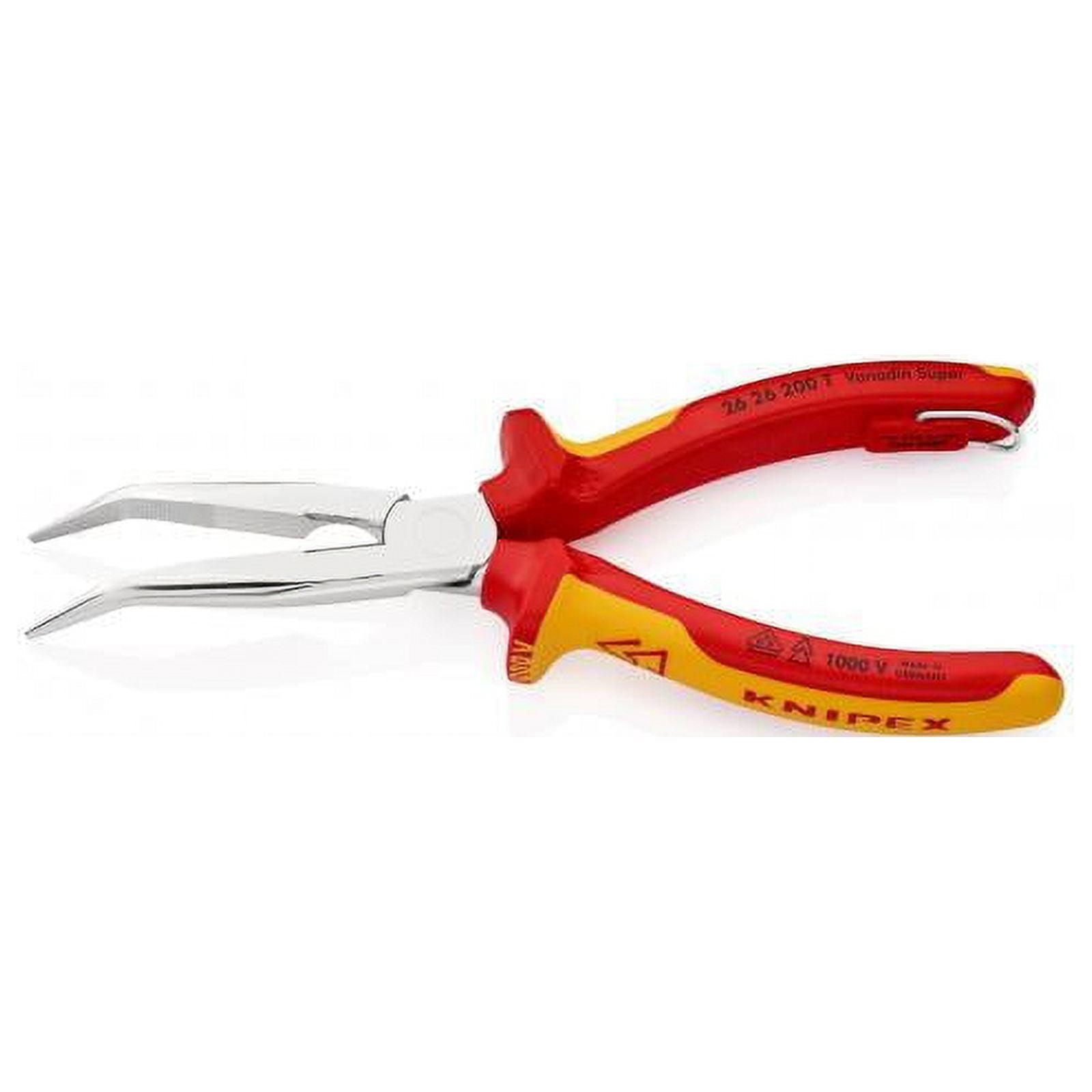 KNIPEX Tools 26 26 200 T Long Nose 40? Angled Pliers 200 mm