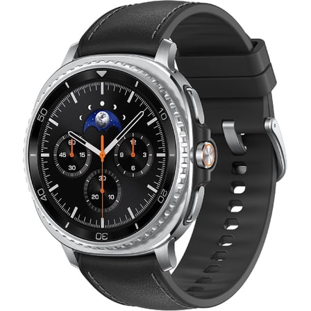 Restored Samsung Galaxy Watch8 Classic (Wifi  LTE) 46MM Black Black Hybrid Eco-Leather Band (Refurbished)