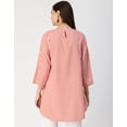 thumbnail image 4 of Moomaya Printed Long Sleeve Asymmetric Top - Modern Women's Casual Top, 4 of 9