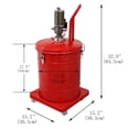 thumbnail image 3 of Techtongda Grease Pump Lubricator Air Pneumatic Compressed High Pressure Auto Tool Air Pneumatic Lubricator Compressed Air Grease Gun 10 Gallon, 3 of 17