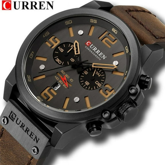 New Men Watch Curren Top Brand Luxury Mens Quartz Wristwatches Male Leather Military Date Sport Watches Relogio Masculino - Quartz Wristwatches