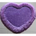 thumbnail image 1 of Amazing Rugs H1902 28 x 32 in. Heart Shape Hand Tufted 4- in. Thick Shag Area Rug in Lavender, 1 of 1