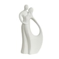 thumbnail image 5 of Abstract Couple Statue Minimalist Hugging Decorative Ornament Nordic Sculpture Lover for Bookshelf Table Cafe Office A, 5 of 8
