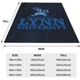 thumbnail image 5 of Lynn University Logo Blanket Large Luxury Fleece Soft Anti-Static Anti-Pilling Flannel Bed Blanket, 5 of 6