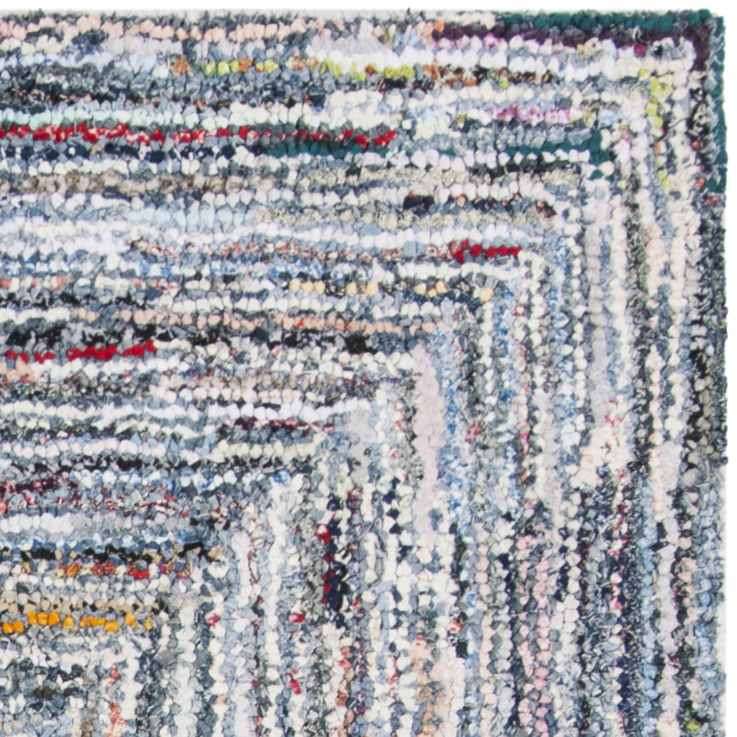 SAFAVIEH Nantucket Collection NAN215A Handmade Multi Rug