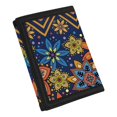 thumbnail image 2 of POLERO Colorful Floral Geometric Children's Wallet, Polyester Toddler Wallets for Travel, Waterproof Easy Access Kids Trifold Wallet, 2 of 6