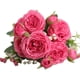 thumbnail image 1 of Rosa Persa Artificial, Elegante Ramo De Flores De Rosas, 3 Racimos Realistas Para Centros De Mesa De Recepción, 1 of 8