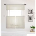 thumbnail image 1 of Home Maison JANI 14575D=12 Tier &amp; Valance Set - Window Curtain Panels - Checkered - Beige, 1 of 1