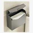 thumbnail image 1 of Yhmxh Bathroom Organizer Bathroom Storage Toilet Tissue Box Straw Paper Box Storage Shelf Hand Wiper Paper Box Wall-mounted Toilet No Perforation Toilet Paper Box Tissue boxes, 1 of 6