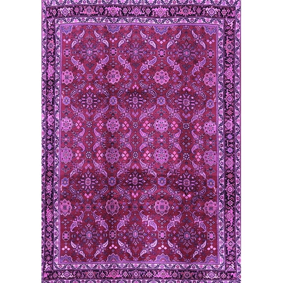 Ahgly Company Indoor Rectangle Persian Purple Traditional Area Rugs, 3' x 5'