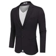 thumbnail image 3 of COOFANDY Men' Casual Blazer Slim Fit Sport Coat Lightweight Two Button Linen Suit Jacket, 3 of 6