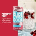 thumbnail image 5 of PuraSoda® Cranberry | Low-Calorie, Cane Sugar Soda Beverage | Non-GMO, Vegan | Made with Pure Cane Sugar, No Preservatives | 10.1 fl oz (300ml) Cans, 24-Pack, 5 of 7