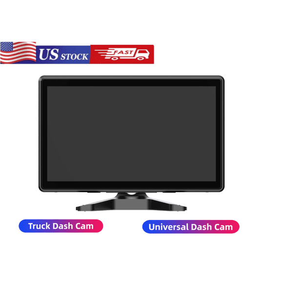HUONA Universal Truck Dash Cam 10-inch Touchscreen Recorder BSD ADAS 24/7 Parking Monitoring Wide Angle Night Vision 1080P 4-Channel DVR for Truck WiFi WDR Loop Recording Collision Detection