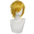thumbnail image 4 of Peluca ANOGOL Short Gold Rubia Ondulado Sintética para Hombre, 4 of 8