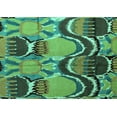 thumbnail image 1 of Ahgly Company Indoor Rectangle Abstract Turquoise Blue Modern Area Rugs, 2' x 4', 1 of 4