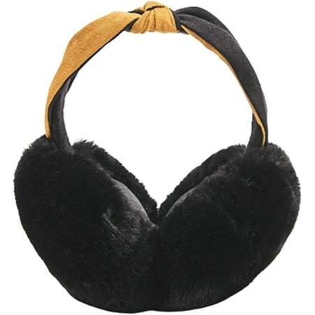 

DanceeMangoo Women Earmuffs Foldable Winter Ear Warmers Soft Warm Fluffy Fur Outdoor Ear Muff