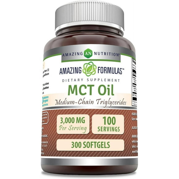 Amazing Nutrition Mct Oil Energía Rápida Control Peso 150cap