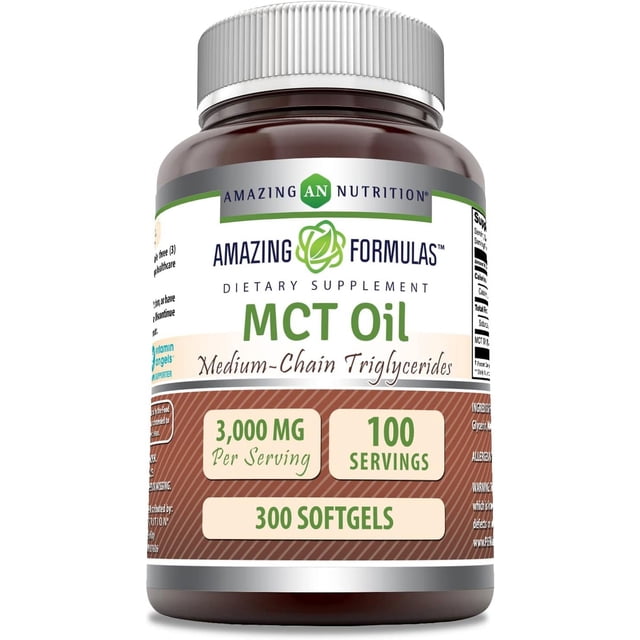 Amazing Nutrition Mct Oil Energía Rápida Control Peso 150cap