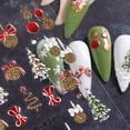 thumbnail image 5 of Pegatinas navideñas para uñas con dibujos animados en relieve de Papá Noel, copos de nieve, regalo, alce, 5 of 5