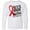 AA-White, variant on Inktastic Never Stop Fighting Stroke Awareness Red Ribbon Long Sleeve Youth T-Shirt